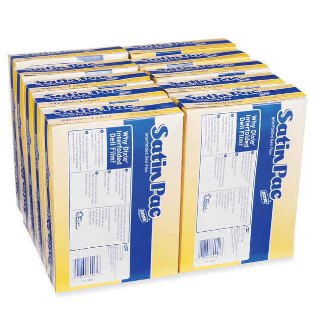 Satin-Pac High Density Polyethylene Film Sheets, 8 x 10.75, 1,000/Pack, 10 Packs/Carton