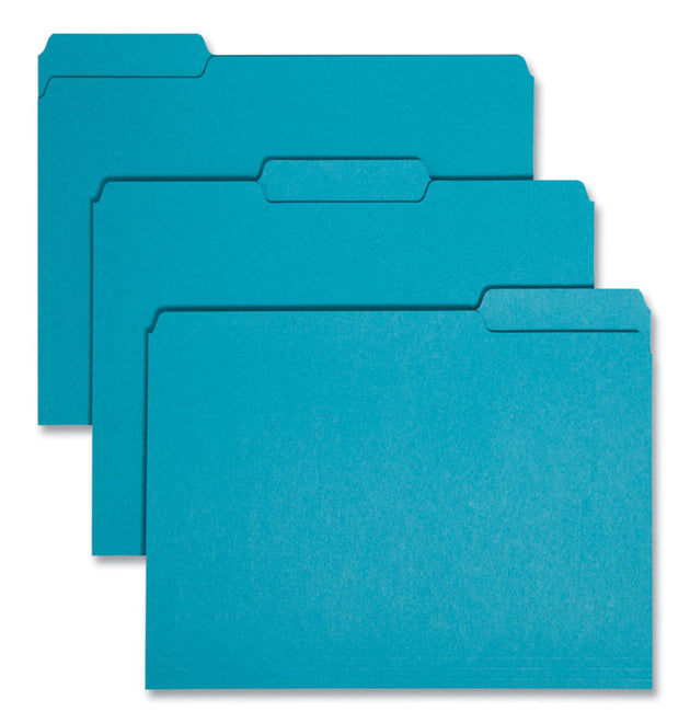 Interior File Folders, 1/3-Cut Tabs: Assorted, Letter Size, 0.75