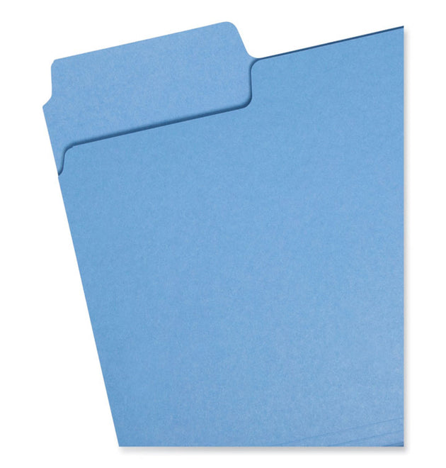 SuperTab Colored File Folders, 1/3-Cut Tabs: Assorted, Letter Size, 0.75