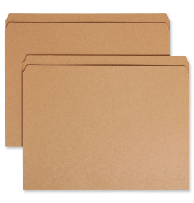 Heavyweight Kraft File Folder, Straight Tabs, Letter Size, 0.75