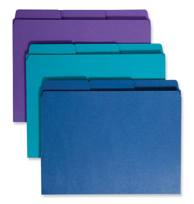 SuperTab Organizer Folder, 1/3-Cut Tabs: Assorted, Letter Size, 0.75