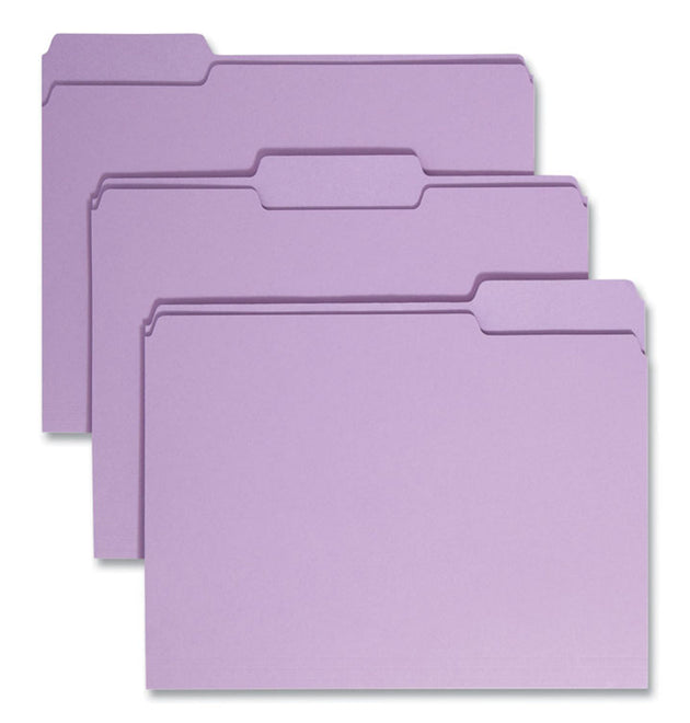 Colored File Folders, 1/3-Cut Tabs: Assorted, Letter Size, 0.75