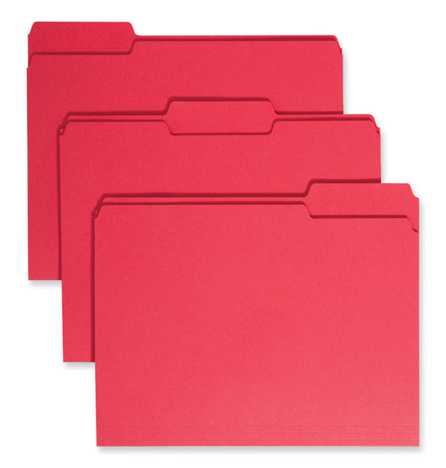 Colored File Folders, 1/3-Cut Tabs: Assorted, Letter Size, 0.75