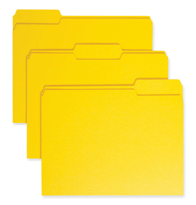 Colored File Folders, 1/3-Cut Tabs: Assorted, Letter Size, 0.75