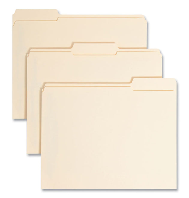 Manila Fastener Folders with SafeSHIELD Coated Fasteners, 0.75