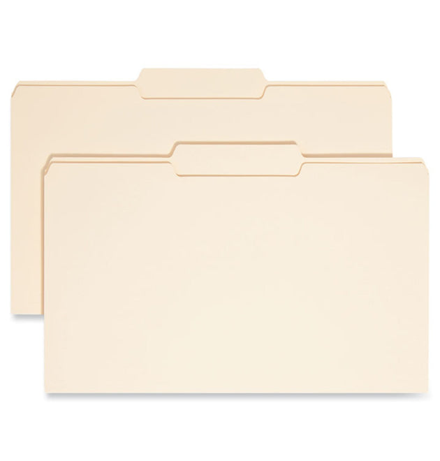 Manila File Folders, 1/3-Cut Tabs: Center Position, Legal Size, 0.75