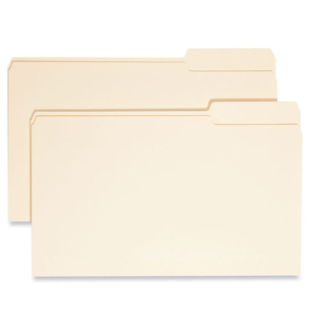 Manila File Folders, 1/3-Cut Tabs: Right Position, Legal Size, 0.75