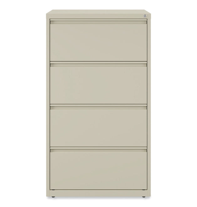 Lateral File, 4 Legal/Letter-Size File Drawers, Putty, 30