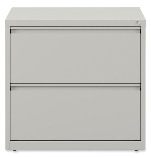 Lateral File, 2 Legal/Letter-Size File Drawers, Light Gray, 36