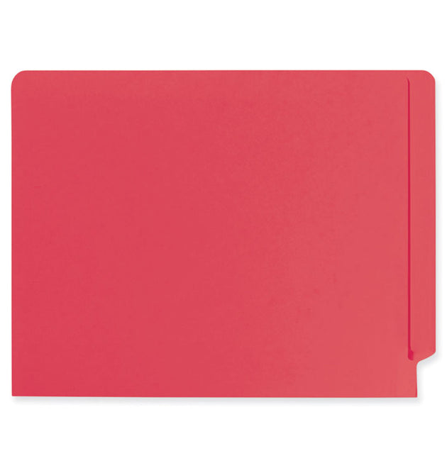 Heavyweight Colored End Tab Fastener Folders, 0.75