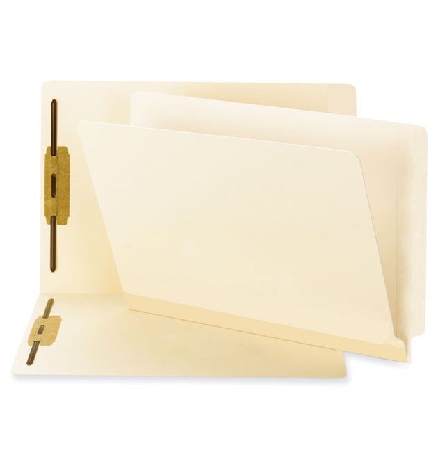 TUFF Laminated Fastener Folders with Reinforced Tab, 0.75