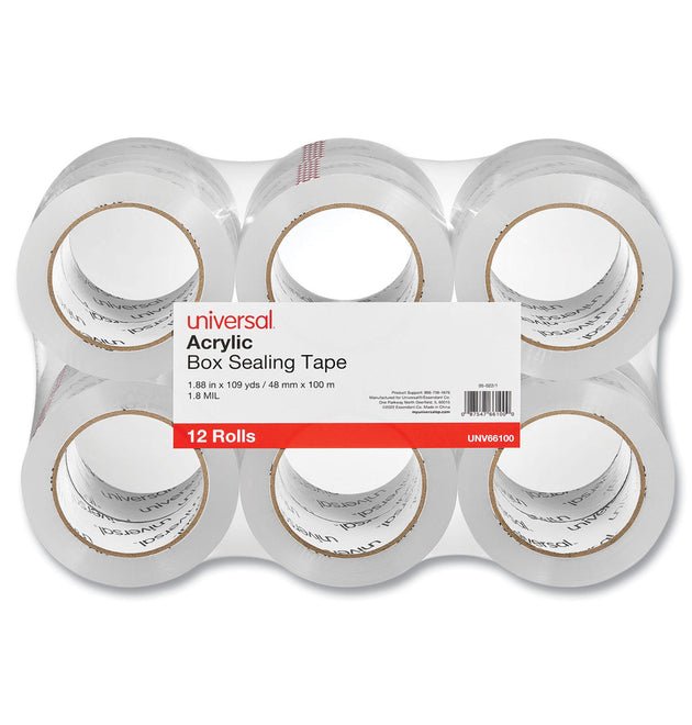 Deluxe General-Purpose Acrylic Box Sealing Tape, 3