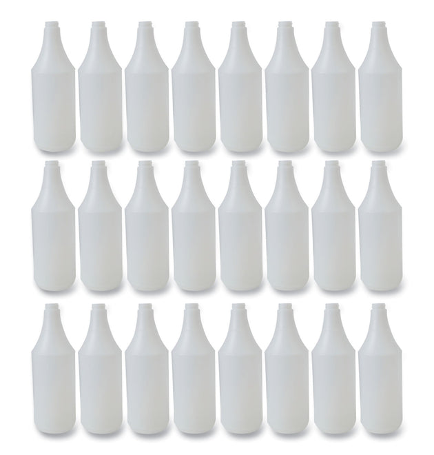 Embossed Spray Bottle, 32 oz, Clear, 24/Carton