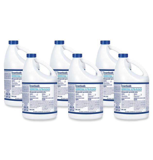 Ultra Germicidal Bleach, 1 gal Bottle, 6/Carton