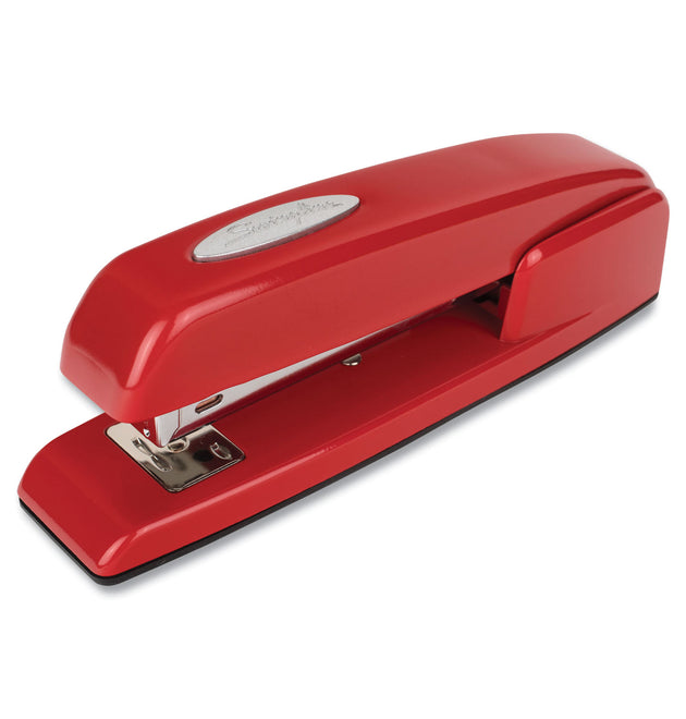 747 Business Full Strip Desk Stapler, 30-Sheet Capacity, Rio Red