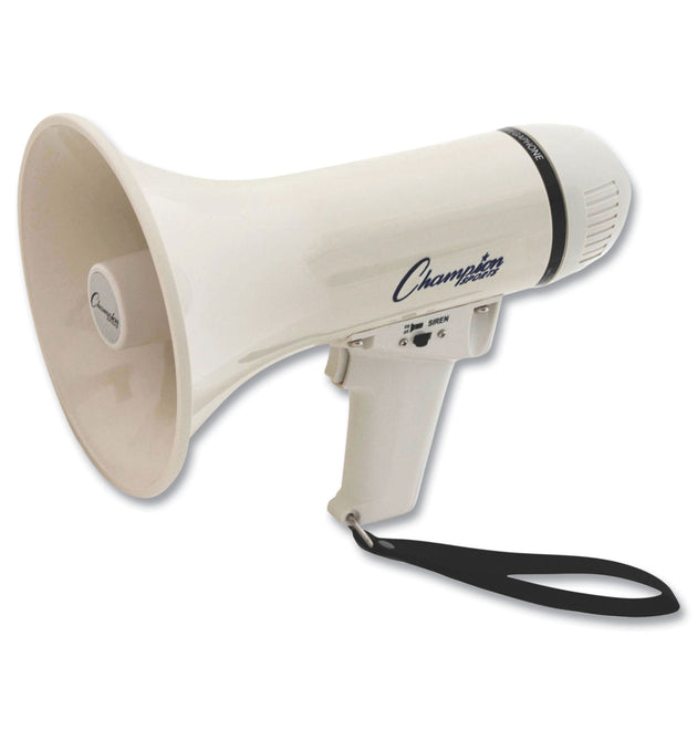 Megaphone, 4 W to 8 W, 400 yds Range, White