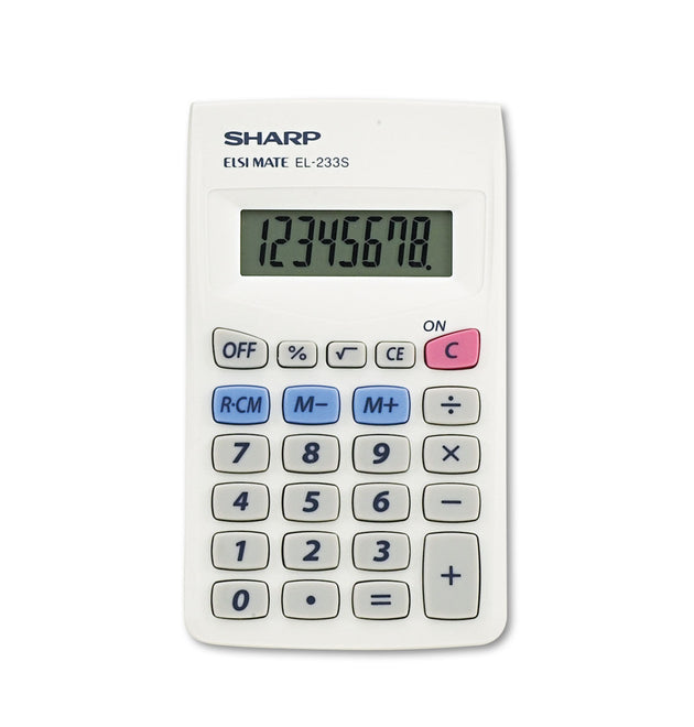 EL233SB Pocket Calculator, 8-Digit LCD