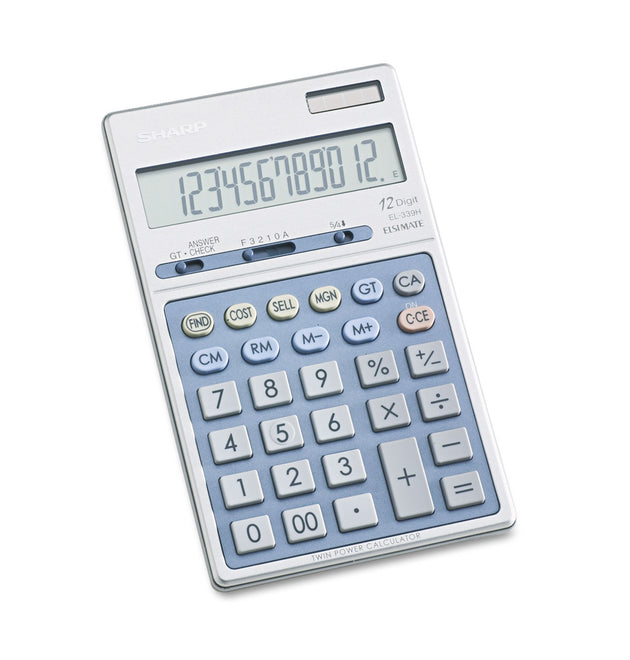 EL339HB Executive Portable Desktop/Handheld Calculator, 12-Digit LCD