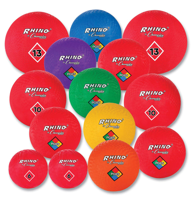 Playground Ball Set, Multi-Size, Multi-Color, 14/Set