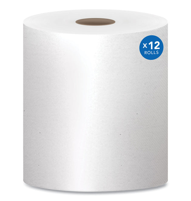 Essential High Capacity Hard Roll Towels for Business, Absorbency Pockets, 1-Ply, 8