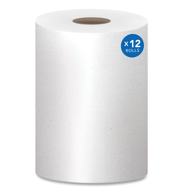 Essential Hard Roll Towels for Business, Absorbency Pockets, 1-Ply, 8