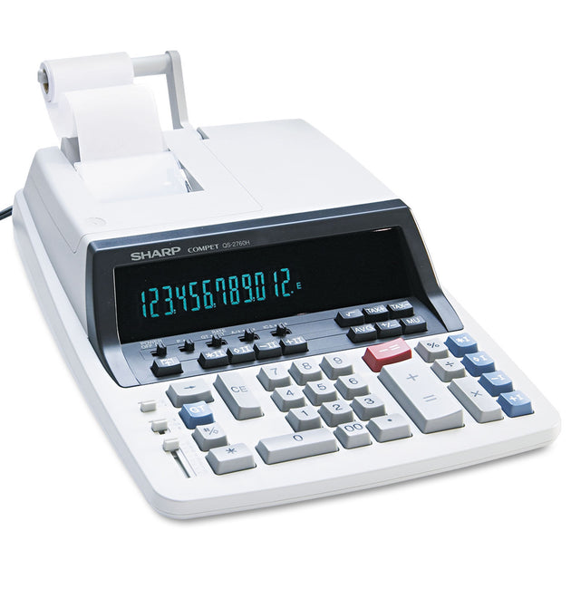 QS-2760H Two-Color Ribbon Printing Calculator, Black/Red Print, 4.8 Lines/Sec