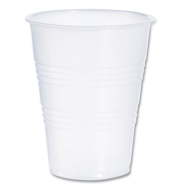 High-Impact Polystyrene Cold Cups, 9 oz, Translucent, 100 Cups/Sleeve, 25 Sleeves/Carton