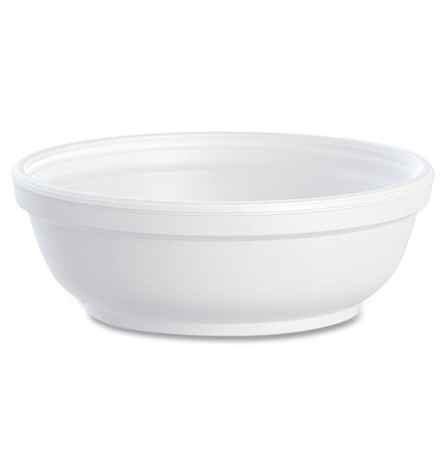 Insulated Foam Bowls, 6 oz, White, 50/Pack, 20 Packs/Carton