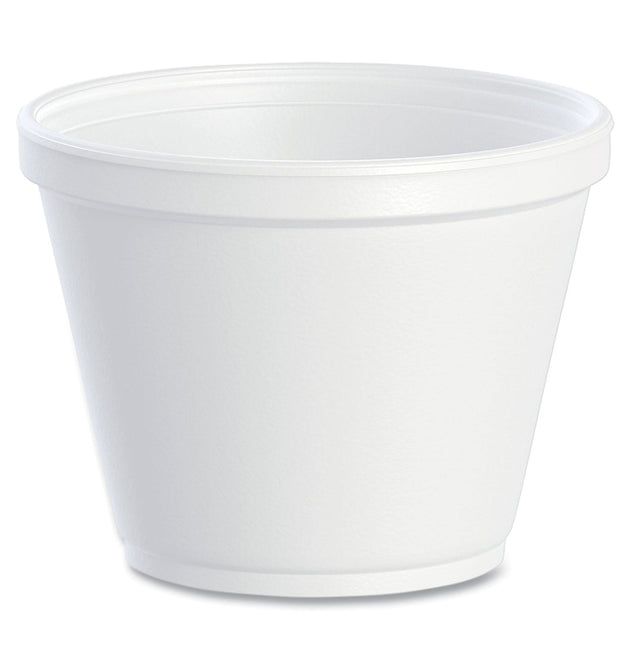 Food Containers, 12 oz, White, Foam, 25/Bag, 20 Bags/Carton