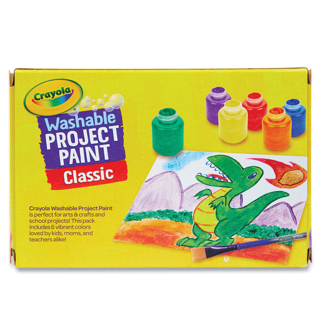 Washable Paint, 6 Assorted Colors, 2 oz Bottle, 6/Pack