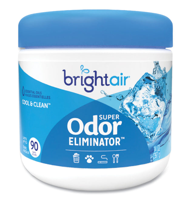 Super Odor Eliminator, Cool and Clean, Blue, 14 oz Jar