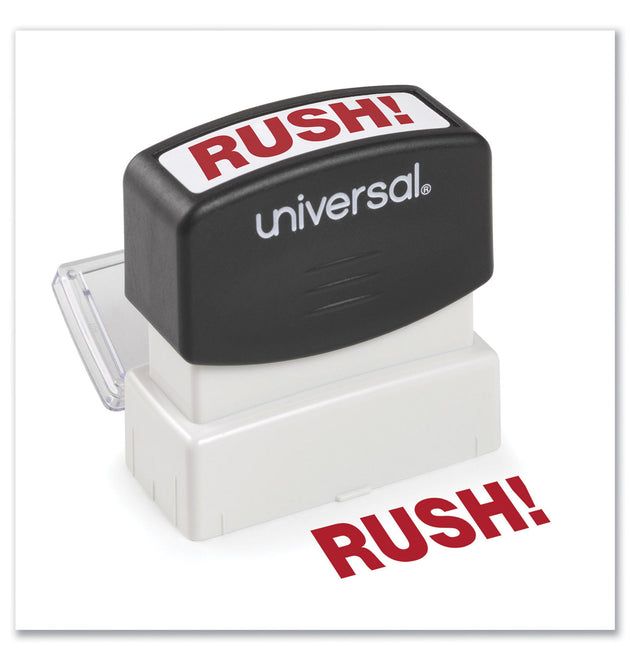 Message Stamp, RUSH, Pre-Inked One-Color, Red