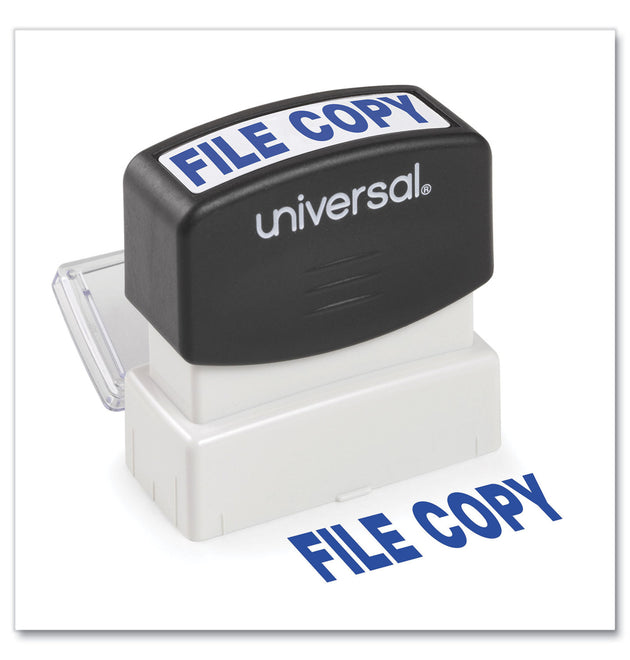 Message Stamp, FILE COPY, Pre-Inked One-Color, Blue