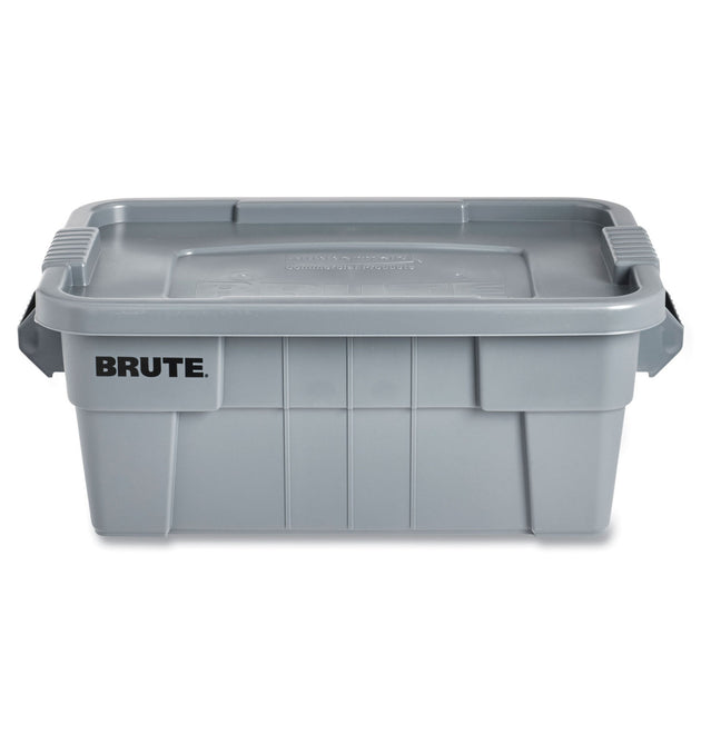 BRUTE Tote with Lid, 14 gal, 27.5