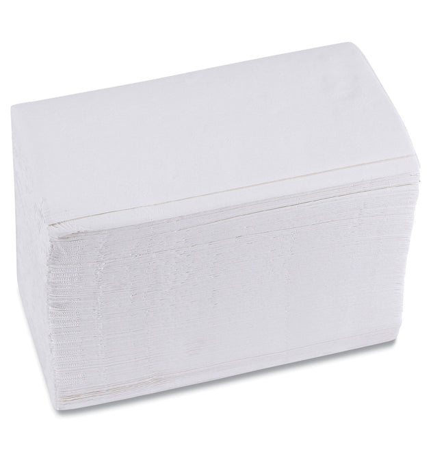 1/8-Fold Dinner Napkins, 2-Ply, 15 x 17, White, 300/Pack, 10 Packs/Carton