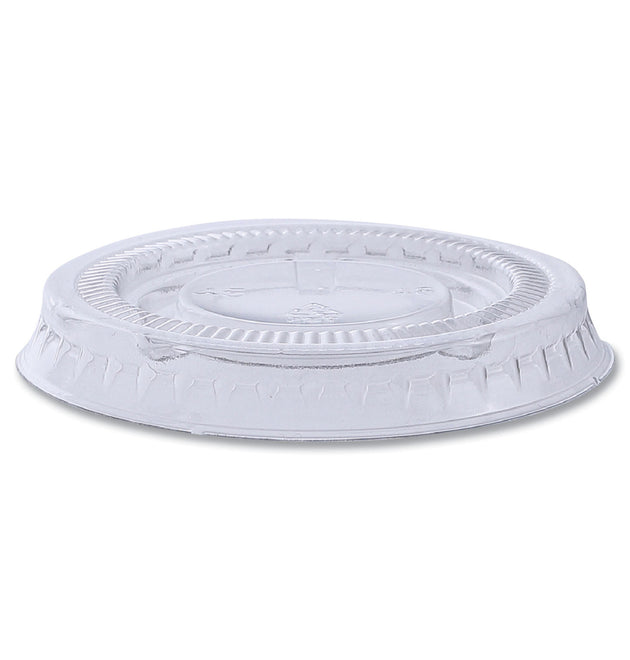 Souffle/Portion Cup Lids, Fits 1 oz Portion Cups, Clear, 2,500/Carton