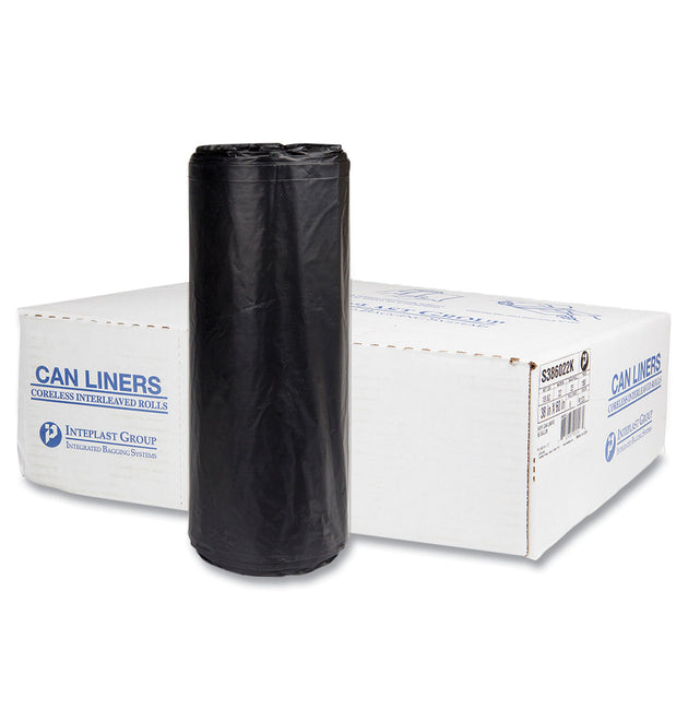 High-Density Commercial Can Liners, 60 gal, 22 mic, 38