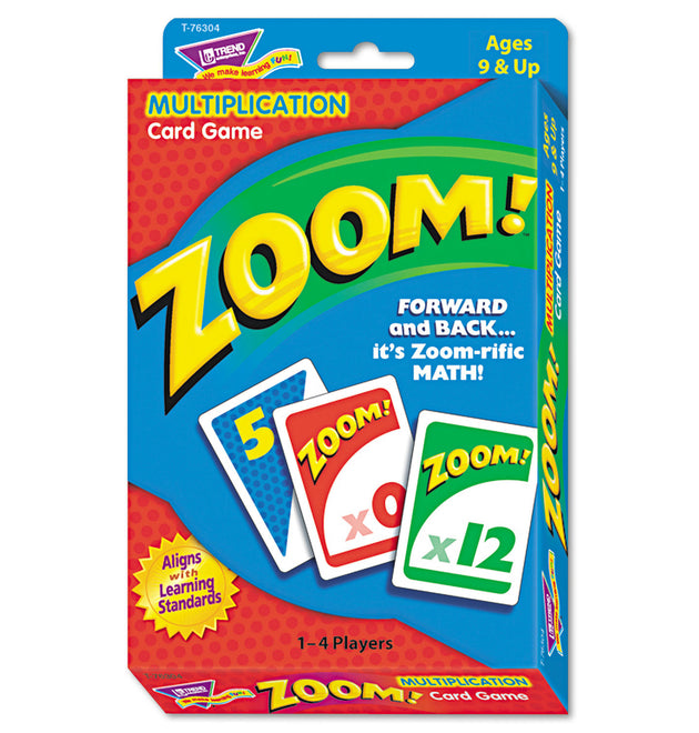 Zoom Math Card Game, Ages 9 and Up, 100 Cards/Set