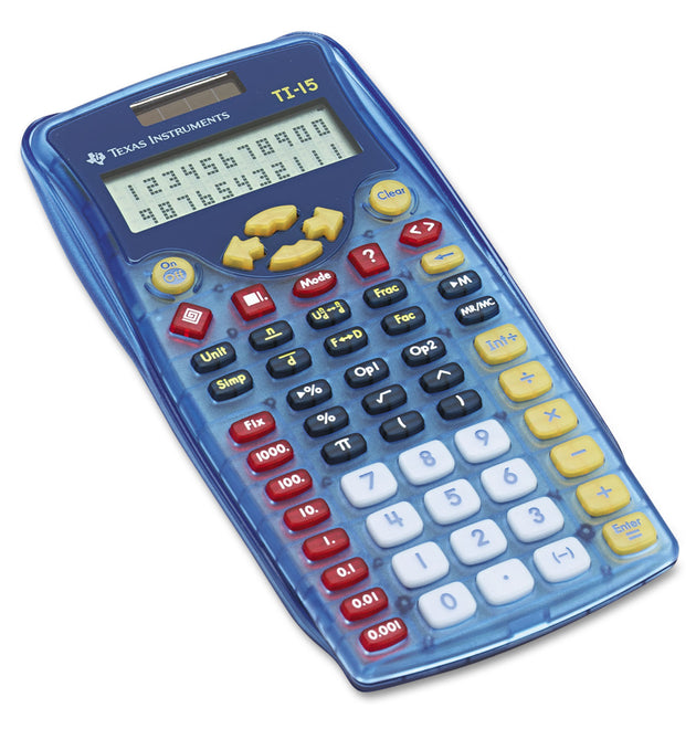 TI-15 Explorer Elementary Calculator, 11-Digit LCD