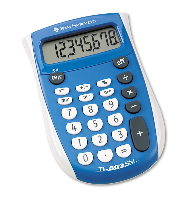 TI-503SV Pocket Calculator, 8-Digit LCD