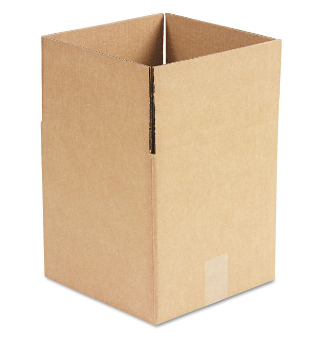 Cubed Fixed-Depth Corrugated Shipping Boxes, Regular Slotted Container (RSC), Large, 10