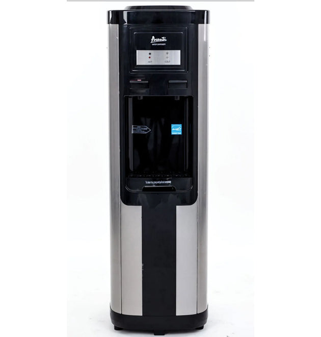 Hot and Cold Water Dispenser, 3-5 gal, 13 dia x 38.75 h, Stainless Steel